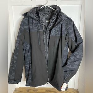 * NWT * Perfect Winter Coat Large Men’s Reebok Camouflage Black With Liner